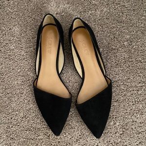 J Crew Suede Pointed Flats